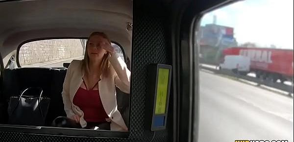  Busty babe Nathaly Cherie fucks one very lucky taxi driver